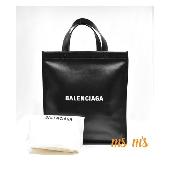 Balenciaga Handbags - NWT BALENCIAGA Small Leather Logo Shopper Tote